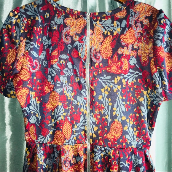LuLaRoe Amelia Dress Sz XL Floral Print - Picture 5 of 5